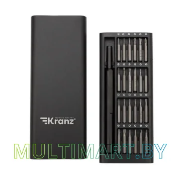 Набор отвертка с битами Kranz KR-12-4753 (25 предметов)